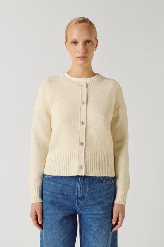 Cardigan Lyne - Ecru - Femme