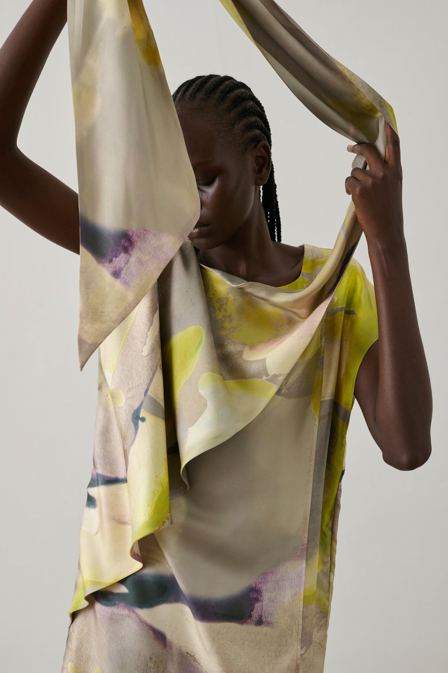 Robe Iberis - Jaune - Soie - Femme