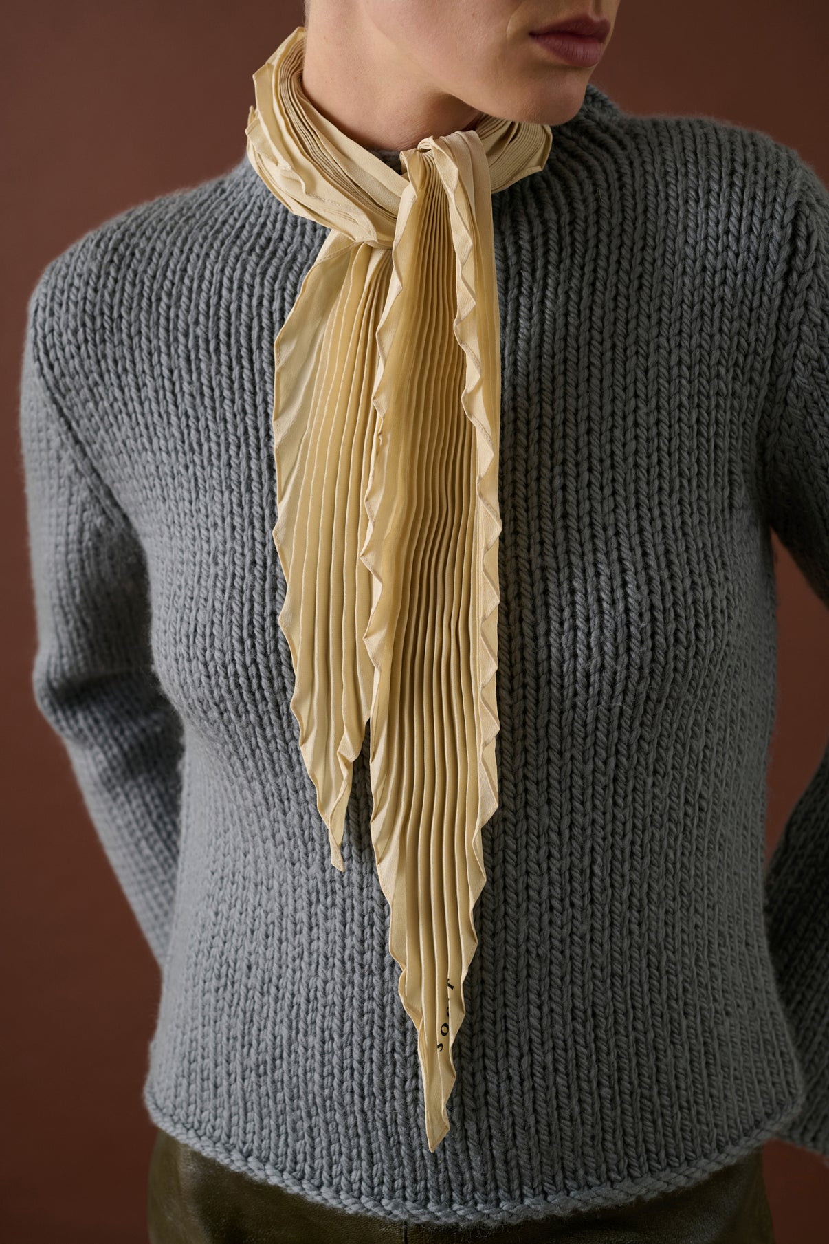 Foulard Februar - Écru - Soie - Femme vue 2