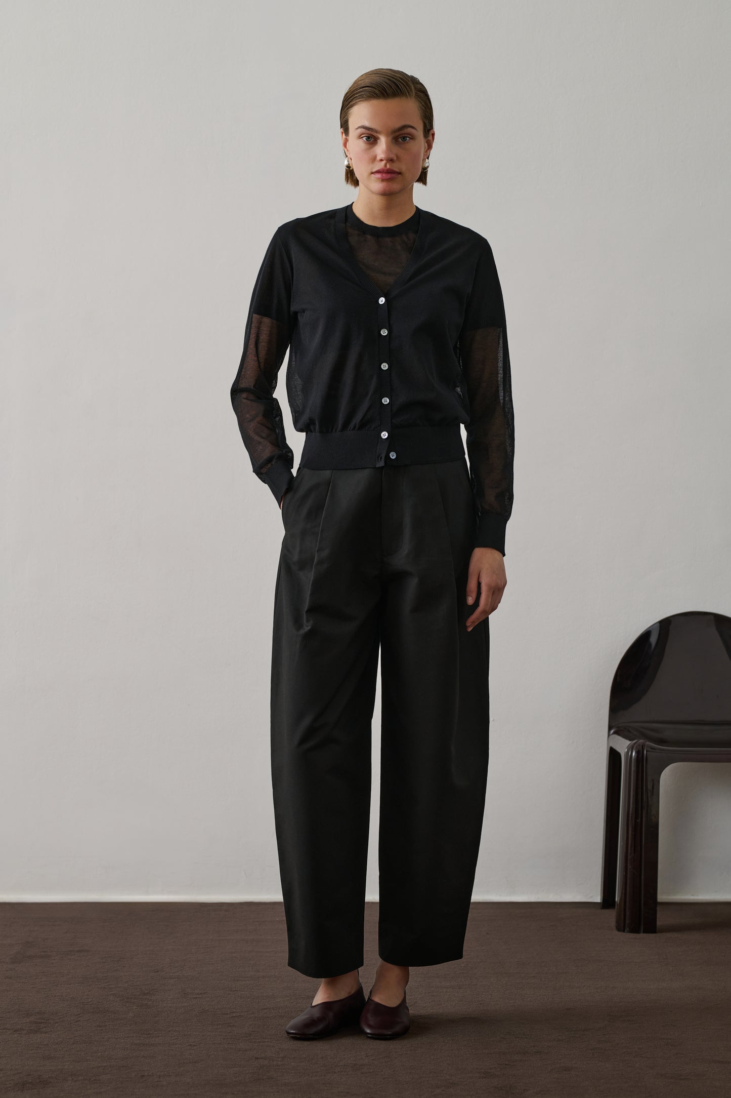 Cardigan Etretat - Noir - Femme