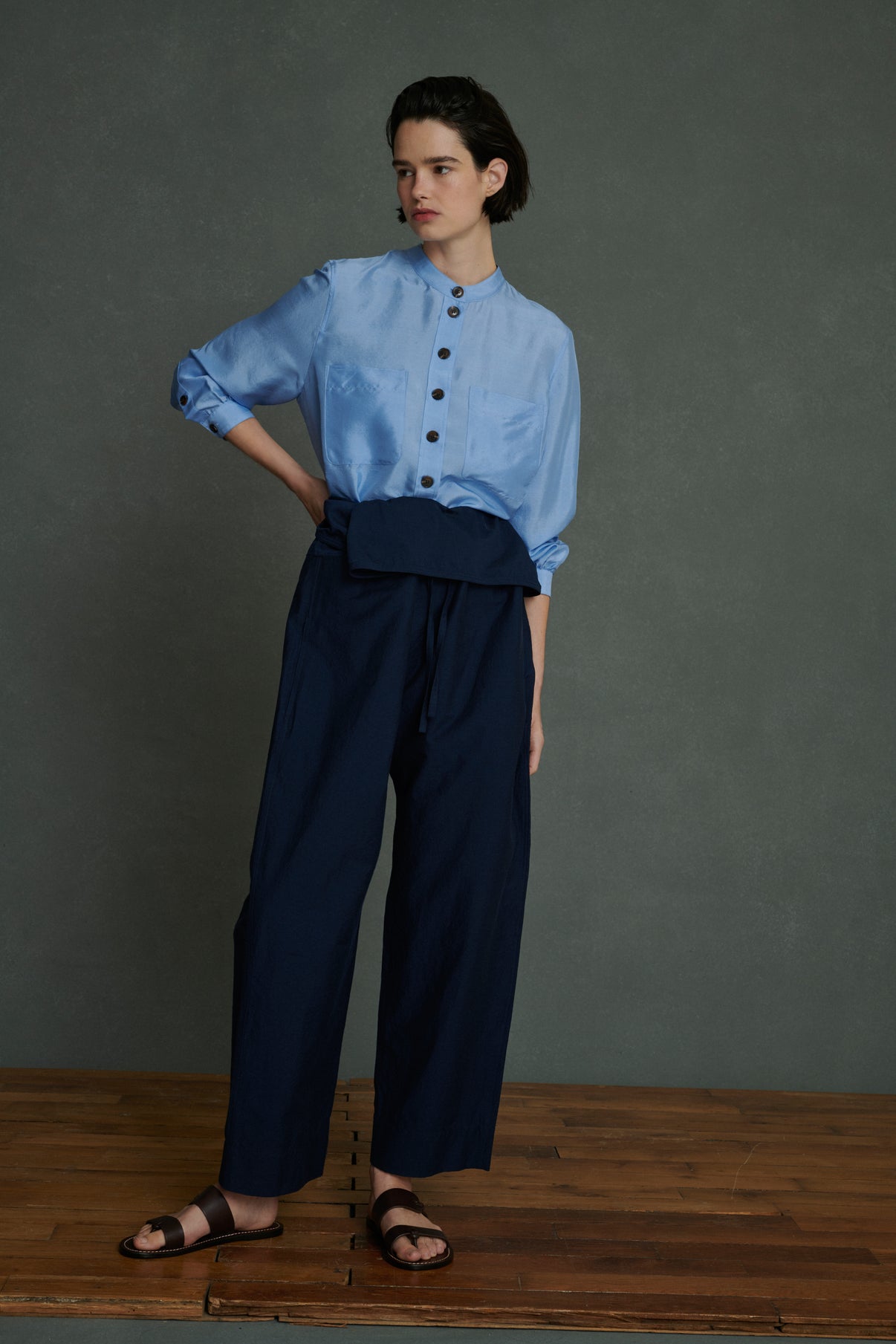 Pantalon Aloe - Bleu De Chine - Femme vue 4