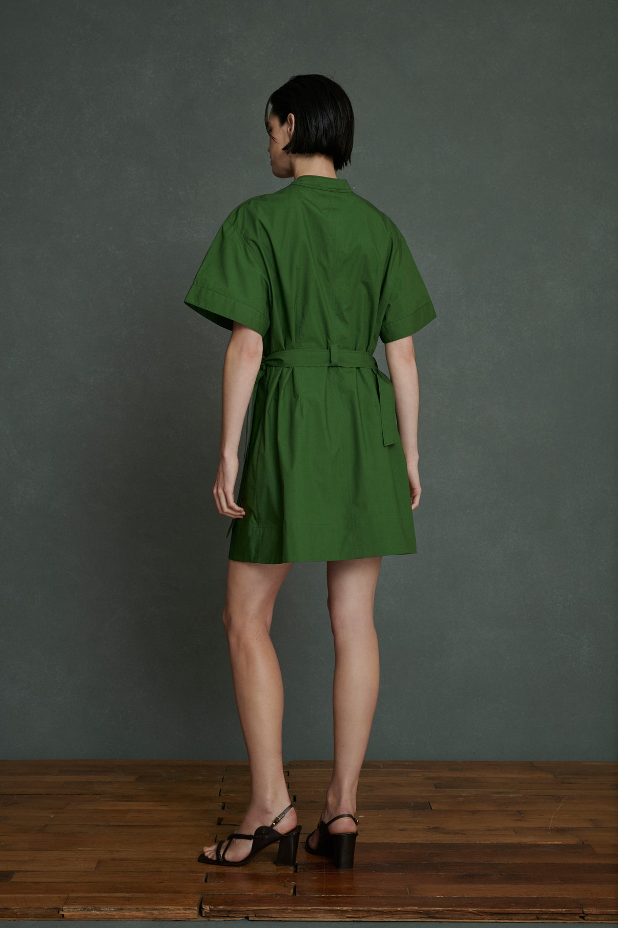 Robe Wanda - Vert - Coton - Femme vue 2