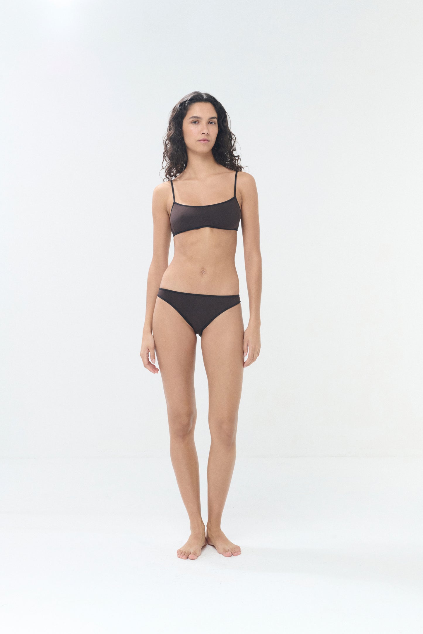 Maillot de Bain Il bikini - Noir/Marron - Femme