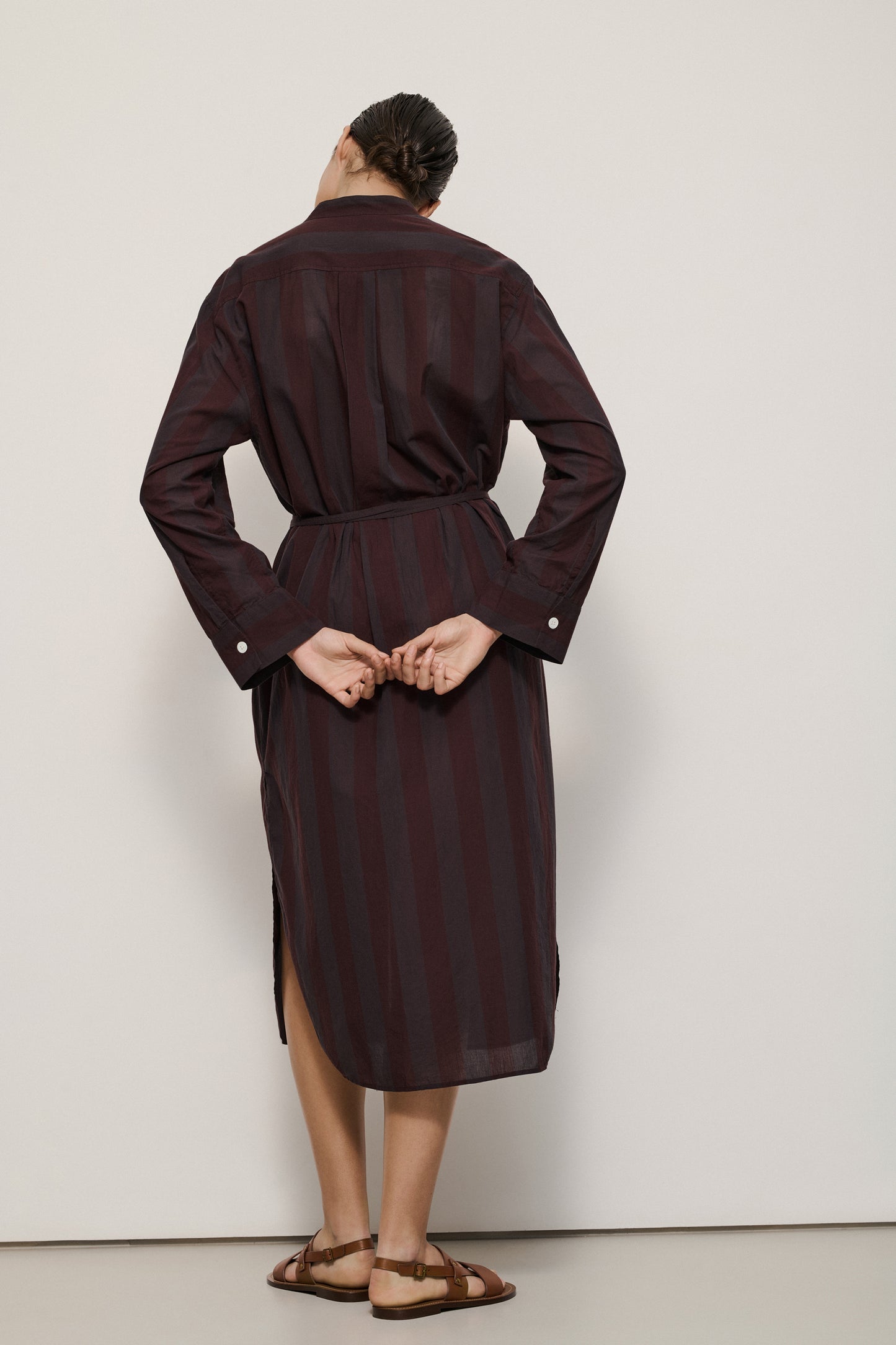 IL BURGUNDY VESTITO DRESS